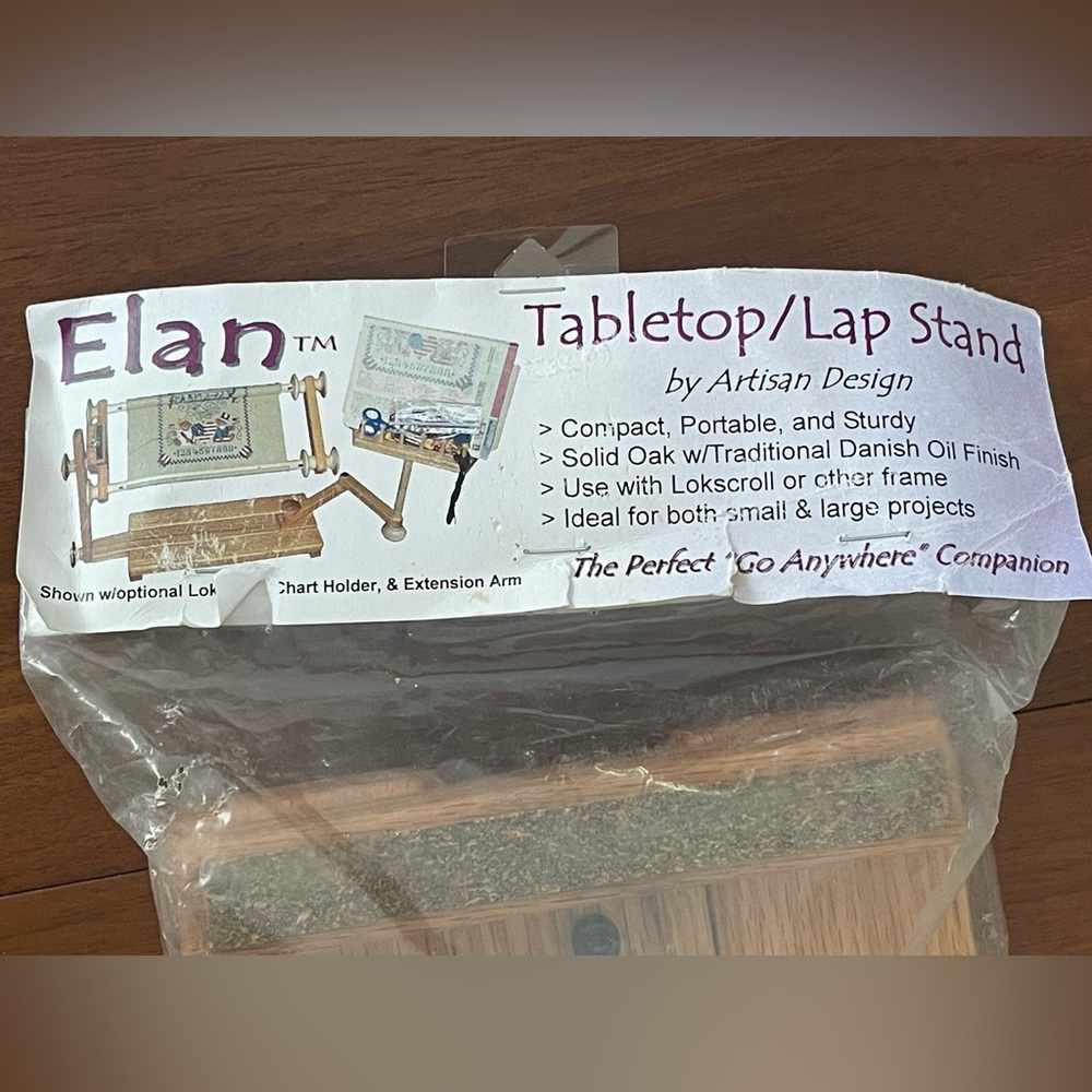 Elan Artisan Design Ultra-Compact Tabletop/Lap Stand - Natural Wood Finish